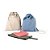 Sacola tipo mochila em algodão reciclado e poliéster reciclado (140 g/m²) Código 92936 - Imagem 10