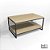 Mesa de Centro Para Sala Estilo Industrial 100x60 - Imagem 3