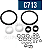 KIT ORINGS DE MANUTENÇÃO - TAYLOR C713 - Imagem 1