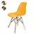 Cadeira Eames Amarela - Base Madeira Natural - Imagem 1