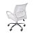 Cadeira Tok Baixa Branca Com Relax Base Rodízio - Armazem - Imagem 3