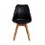 Cadeira Saarinen Preta - Base Wood - Imagem 2