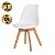 Cadeira Saarinen Branca - Base Wood - Imagem 1
