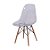 Cadeira Charles Eames Eiffel Wood - Policarbonato Transparente - Imagem 1