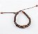 PULSEIRA MADEIRA MARROM/ OLHO DE TIGRE - Imagem 1