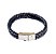 PULSEIRA COURO TRANÇADO DUPLO PRETO - Imagem 1