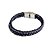PULSEIRA COURO TRANÇADO DUPLO PRETO - Imagem 2