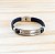 PULSEIRA  FÉ+ FORÇA + CORAGEM PRETO INOX - Imagem 3