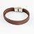 PULSEIRA COURO MARROM 2 TIRAS - Imagem 2