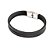 PULSEIRA COURO PRETO 2 TIRAS - Imagem 2