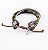 PULSEIRA COURO MARROM 3 em 1 MILITAR - Imagem 3