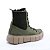 Bota Feminina Tratorada em Couro Legítimo Cadarço e Zíper  do 33 ao 44– Verde Militar - Imagem 3