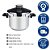 Panela de Pressão Tramontina Presto Inox Fundo Triplo 6L - 5 Dispositivos de Segurança - Imagem 4