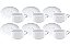 Kit Xícaras de Café Tramontina Paola em Porcelana 100 ml - Imagem 2