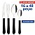 Faqueiro Tramontina Leme Preto - Kits Completos de 16 a 48 Peças Inox - Imagem 1