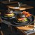 Kit 6 Pratos Rasos Hambúrguer 20cm Tramontina Black Burger P Cinza-escuro Hamburguer - Imagem 2