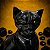 Gato - Cristal Onix - 20cm - Imagem 2