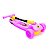 Patinete Infantil Rosa 3 Rodas com LED e Freio Até 50Kg - Toymix - Imagem 2