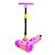 Patinete Infantil Rosa 3 Rodas com LED e Freio Até 50Kg - Toymix - Imagem 1