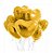 Kit C/ 50 (1,19un pix) Balão Coração DOURADO Metalizado 45cm Decoração Gás Ar Festas - Imagem 1
