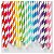 Kit 25 Canudos De Papel Colorido Biodegradável 6mm Vários Modelos Para Drinks Bebidas Festas - Imagem 1