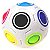 Cubo Mágico Bola Fidget Toy Puzzle Rainbow Ball Anti Estresse Quebra-Cabeça Arco Iris - Imagem 1