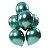 Kit 100 Balão Bexiga Metalizado N°5 Verde Diversas Cores Atacado - Imagem 1