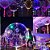 Balão Bubble Com Led Colorido Aniversário, Formatura, Casamento, Batizado Decoração - Imagem 3