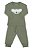 Pijama Infantil Masculino Calça e Camiseta Manga Longa Coala Verde - Imagem 1