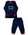 Pijama Infantil Masculino Calça e Camiseta Manga Longa Moletinho Skate - Imagem 1