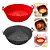 Kit 2 Formas Silicone Antiaderente Reutilizável Air Fryer - Imagem 1