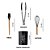 Kit 12 Utensílios De Cozinha Silicone Talheres Cabo de Madeira - Imagem 9