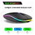 Mouse Sem Fio Recarregável Wireless Led Rgb Ergonômico - Imagem 5