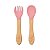 //KIT TALHERES SILICONE E BAMBU 15826// - Imagem 1