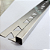 Perfil Inox 304 Modelo P Escadas e Soleira Quadrado - Inox Brilho e Escovado - Barra de 3 metros - Imagem 3