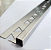 Perfil Inox 304 Modelo P Escadas e Soleira Quadrado - Inox Brilho e Escovado - Barra de 1 metros - Imagem 2