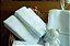 KIT ENXOVAL DE FRALDA BORDADO A MÃO FLORES BRANCAS 100% ALGODÃO - Imagem 2