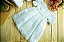Vestido com gola barra em renascença bordado manual para  batizado - Imagem 1