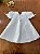 Vestido Batizado Nesga Fina Bordado - Imagem 3