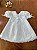 Vestido Batizado Nesga Fina Bordado - Imagem 1
