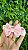 Tiara com laço tecido linho e bordado manual rosa - Imagem 1