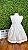 Vestido infantil com rechilieu branco 3 anos - Imagem 2