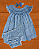 Vestido casinha de abelha azul bebê com calcinha - Imagem 1