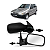 Retrovisor Uno Fire 2001 2002 2003 2004 4 Portas Com Controle LE - Imagem 1