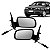 Par Retrovisor Gol G4 4 portas com controle - Imagem 1