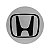 Jogo de Calotinha 69mm Centro de Roda Honda New Civic Prata emblema Preto - Imagem 1