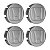 Jogo de Calotinhas 58mm Centro de Roda Honda FIT Civic City - Imagem 1
