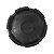 Calota Central 58mm Honda FIT Civic City WRV Preto Brilhante - Imagem 3