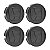 Jogo Calota Central 58mm Honda FIT Civic City WRV Grafite - Imagem 1