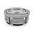 Calota 58mm Centro de Roda Honda FIT Civic City WRV Prata Cromado - Imagem 3